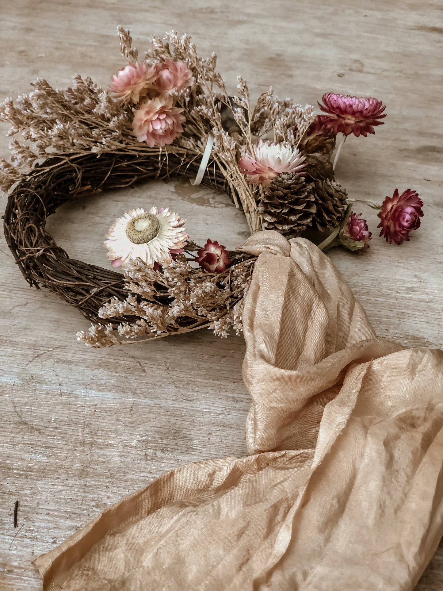 Miniature Dried Floral Wreath