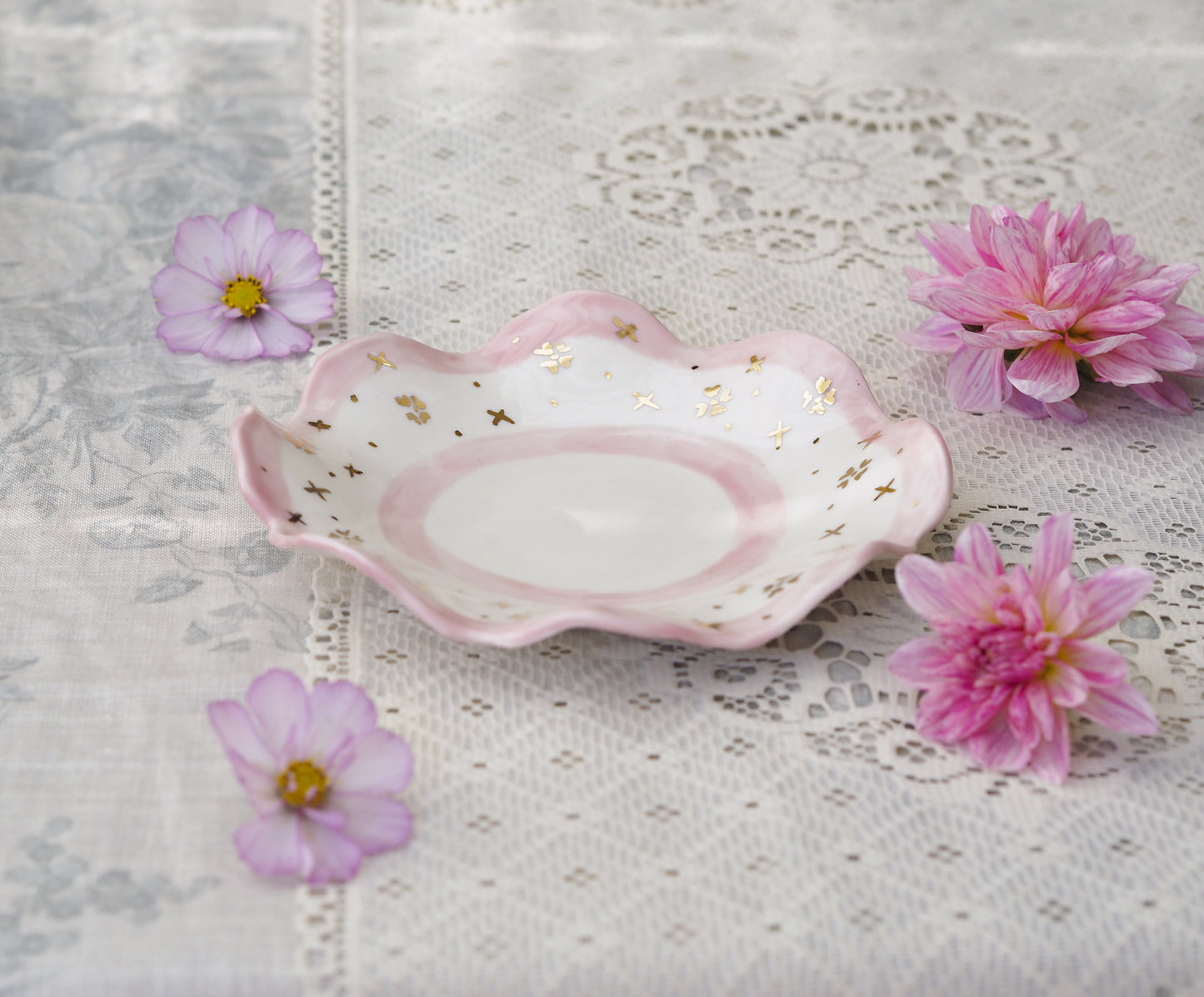 Frilly Petit Fours Plate