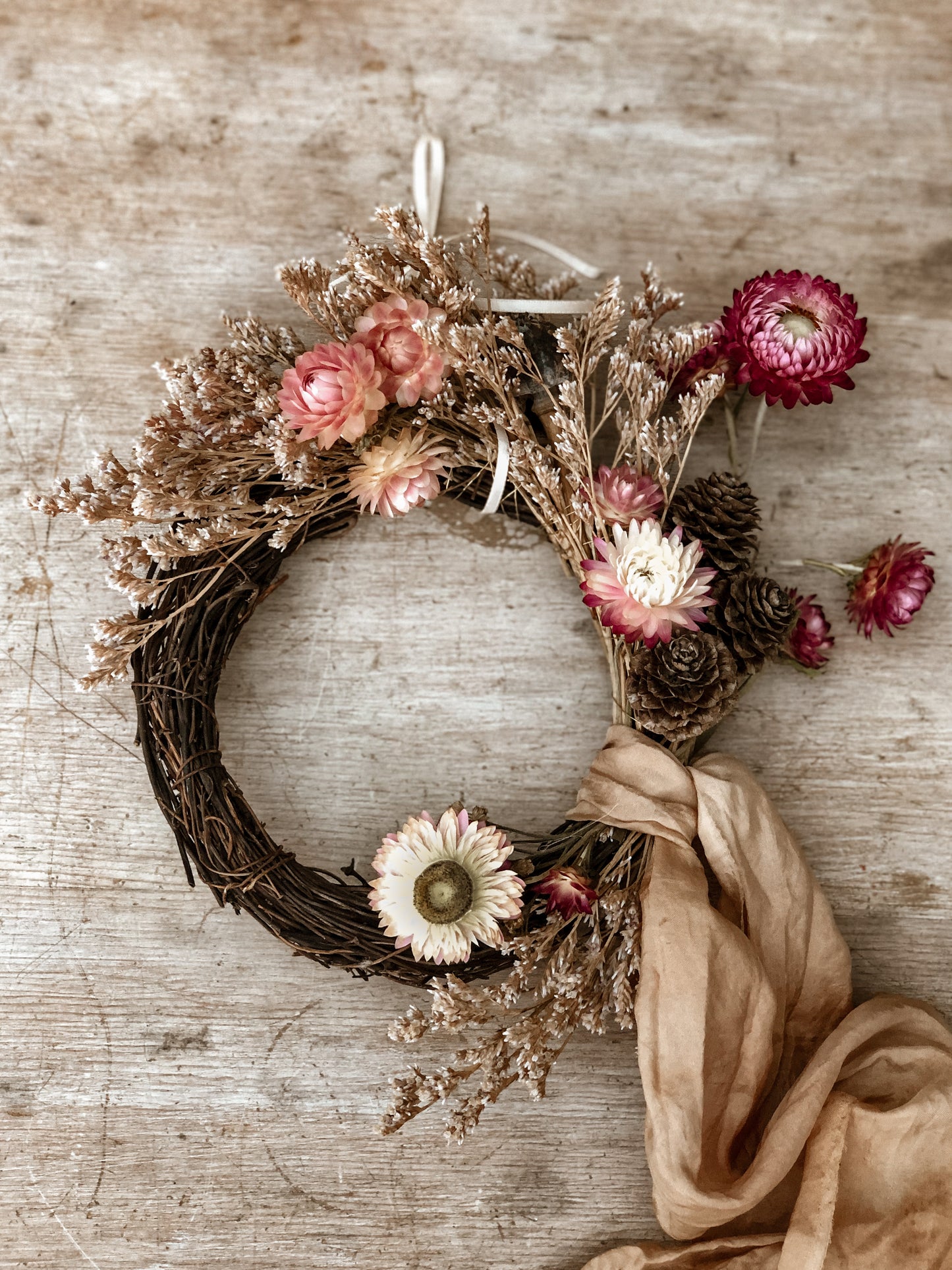 Miniature Dried Floral Wreath