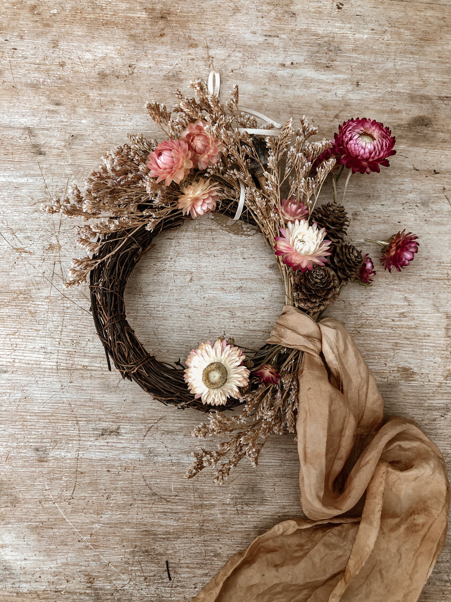 Miniature Dried Floral Wreath