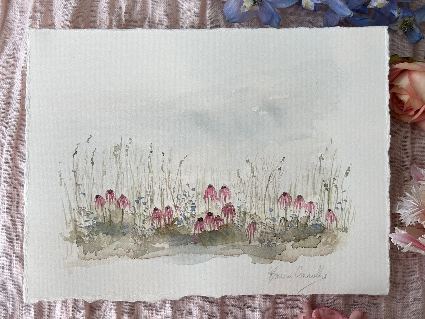 Prairie Flowers Watercolour