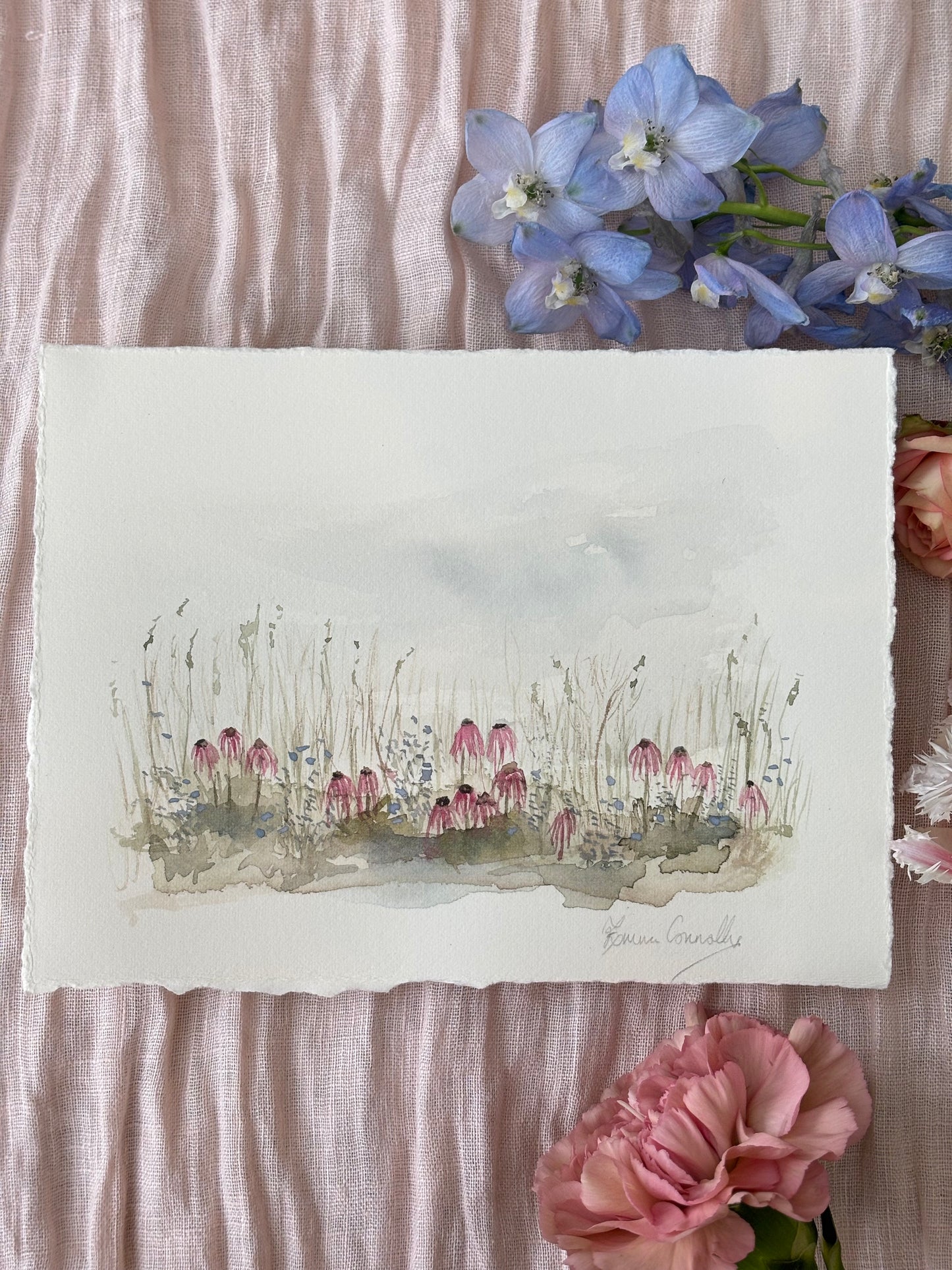 Prairie Flowers Watercolour