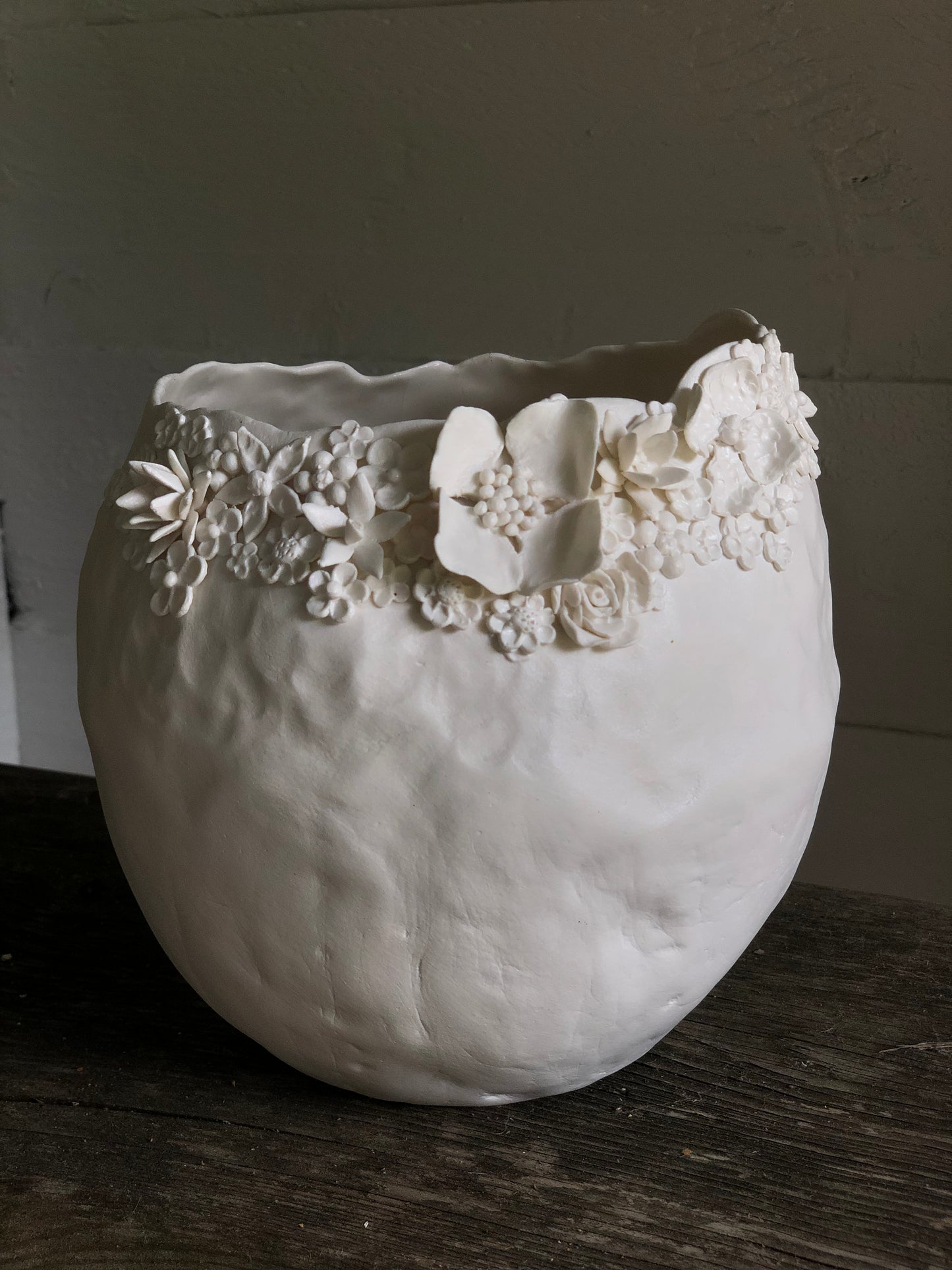 Raw Botanical Fine Art Ceramic Vase