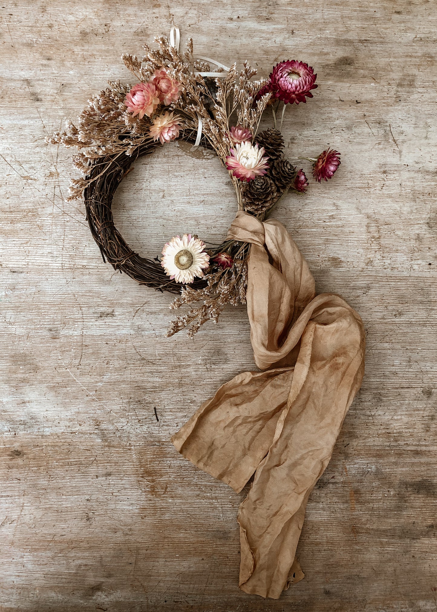 Miniature Dried Floral Wreath