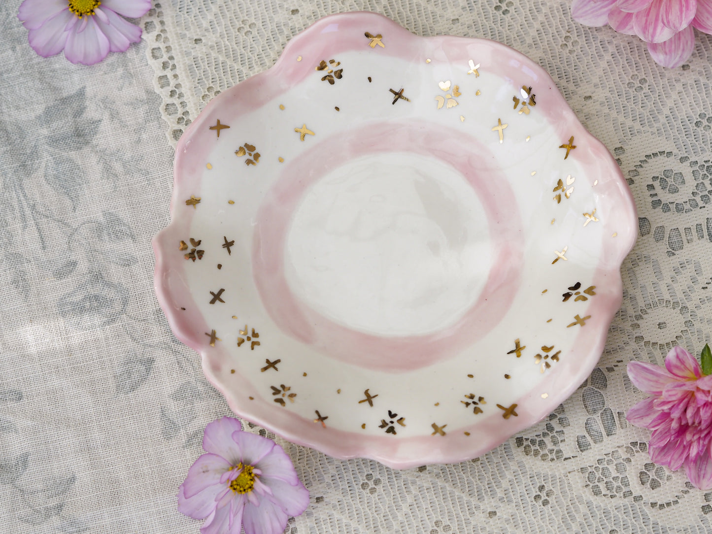 Frilly Petit Fours Plate